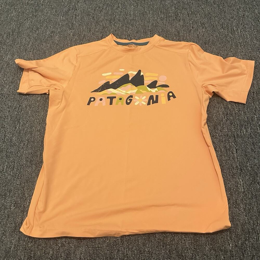 Patagonia Capilene Silkweight T-Shirt Fitz Roy Superbloom Kids Large